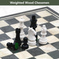 Chess Set with Chessmen, Glossy Carbon Fiber Woodronic