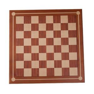 WA-5107 | 20 Inch Wenge & Maple Wooden Chess Board – Board Only