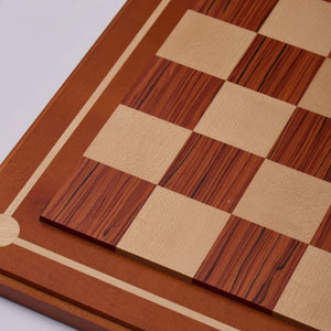WA-5107 | 20 Inch Wenge & Maple Wooden Chess Board – Board Only