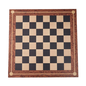 WA-5109 | 20 Inch Wenge & Maple Wooden Chess Board – Board Only