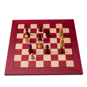 WA-5110 | 20 Inch Wenge & Maple Wooden Chess Board – Board Only