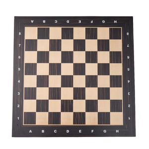 WA-5111 | 20 Inch Wenge & Maple Wooden Chess Board – Board Only