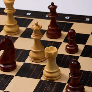 WA-5111 | 20 Inch Wenge & Maple Wooden Chess Board – Board Only