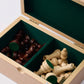 WA-5105 | 9 Inch Wooden Chess Pieces with Storage Box, Solid Wood Chessmen Set