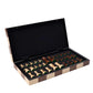 WA-5098 | 16 Inch Folding Wooden Chess Set with Solid Wood Pieces