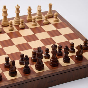 WA-5099 | 16 Inch Wooden Chess Set with Solid Wood Pieces