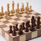 WA-5100 | 14 Inch Wooden Chess Set with Solid Wood Pieces