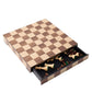 WA-5100 | 14 Inch Wooden Chess Set with Solid Wood Pieces