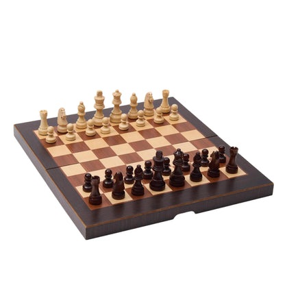 WA-5079 | 19 Inch Folded Wooden Combo Game Set – Chess, Backgammon & Checkers with Solid Wood Pieces