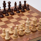WA-5086 | 17 Inch Folded Wooden Combo Game Set – Chess, Backgammon & Checkers with Solid Wood Pieces