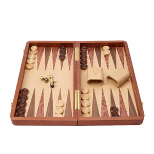 WA-5087 | 19 Inch Folded Wooden Combo Game Set – Chess, Backgammon & Checkers with Solid Wood Pieces