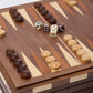 WA-5088 | 14 Inch Wooden Combo Game Set – Chess, Backgammon & Checkers with Solid Wood Pieces
