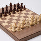 WA-5089 | 11 Inch Folded Wooden Combo Game Set – Chess, Backgammon & Checkers with Solid Wood Pieces