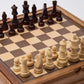 WA-5090 | 14 Inch Wooden Combo Game Set – Chess, Backgammon & Checkers with Solid Wood Pieces