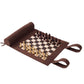 WA-5113 | 16 Inch Roll-up Combo Game Set – Chess, Backgammon & Checkers with Solid Wood Pieces