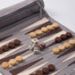 WA-5113 | 16 Inch Roll-up Combo Game Set – Chess, Backgammon & Checkers with Solid Wood Pieces