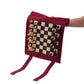 WA-5113 | 16 Inch Roll-up Combo Game Set – Chess, Backgammon & Checkers with Solid Wood Pieces