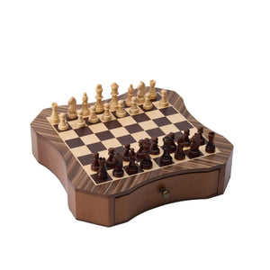 WA-5102 | 10-Inch Magnetic Wooden Chess Set with Solid Wood Pieces