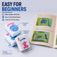 Premium American Mahjong Set with 166 Engraved Tiles, Leather Carrying Case & Racks