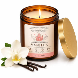 Vanilla Soy Wax Candle | Hand-Poured Scented Candle for Home