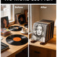 Woodronic Solid Walnut Vinyl Record Holder for 75 LPs Woodronic