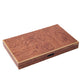 WA-5083 | 17 Inch Wooden Backgammon Set with Solid Wood Pieces & Leather Dice Cups