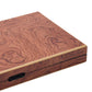 WA-5083 | 17 Inch Wooden Backgammon Set with Solid Wood Pieces & Leather Dice Cups
