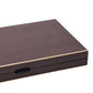WA-5084 | 17 Inch Wooden Backgammon Set with Solid Wood Pieces & Leather Dice Cups