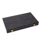 WA-5085 | 18 Inch Wooden Backgammon Set with Solid Wood Pieces & Leather Dice Cups
