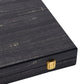 WA-5085 | 18 Inch Wooden Backgammon Set with Solid Wood Pieces & Leather Dice Cups