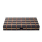WA-5096 | 18 Inch Wooden Backgammon Set with Solid Wood Pieces & Leather Dice Cups