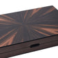 WA-5097 | 19 Inch Wooden Backgammon Set with Solid Wood Pieces & Leather Dice Cups