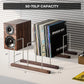 Walnut Vinyl Record Holder for 75 LPs